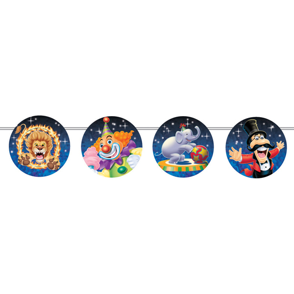 Big Top Birthday Party Garland Banner