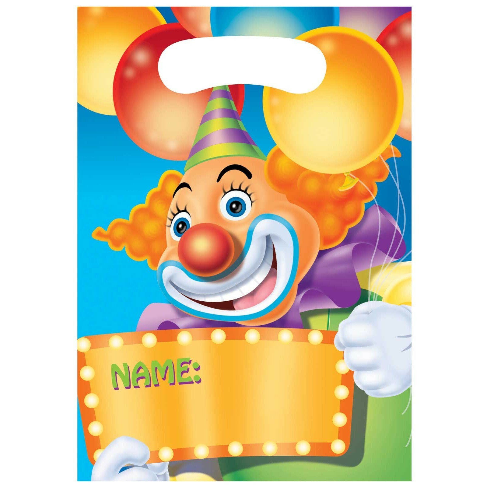 Big Top Birthday Lolly/Treat Bags (Pack of 8)