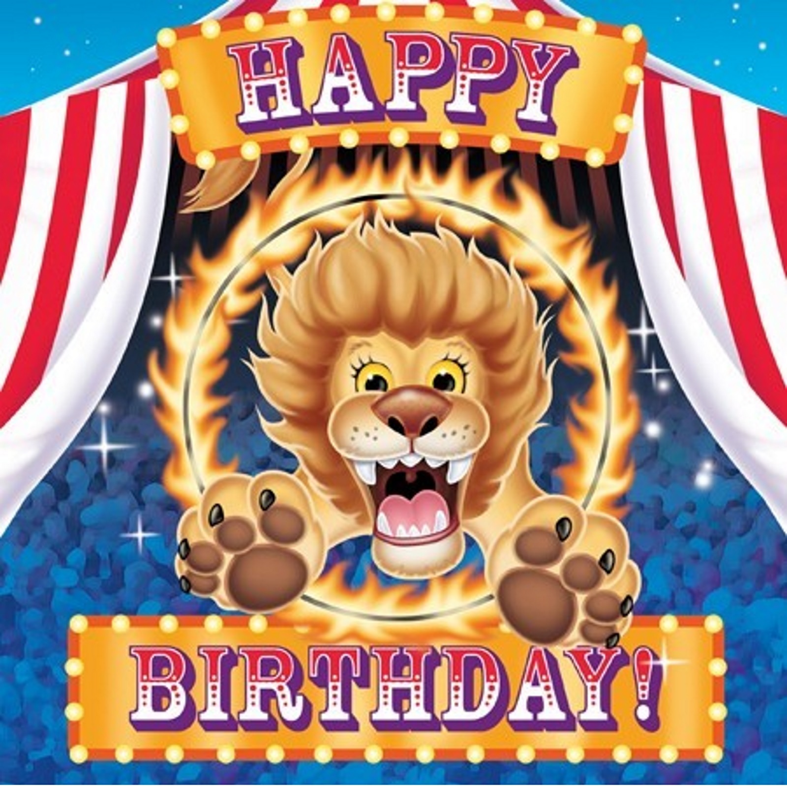 Big Top Birthday Large Napkins / Serviettes (Pack of 16)