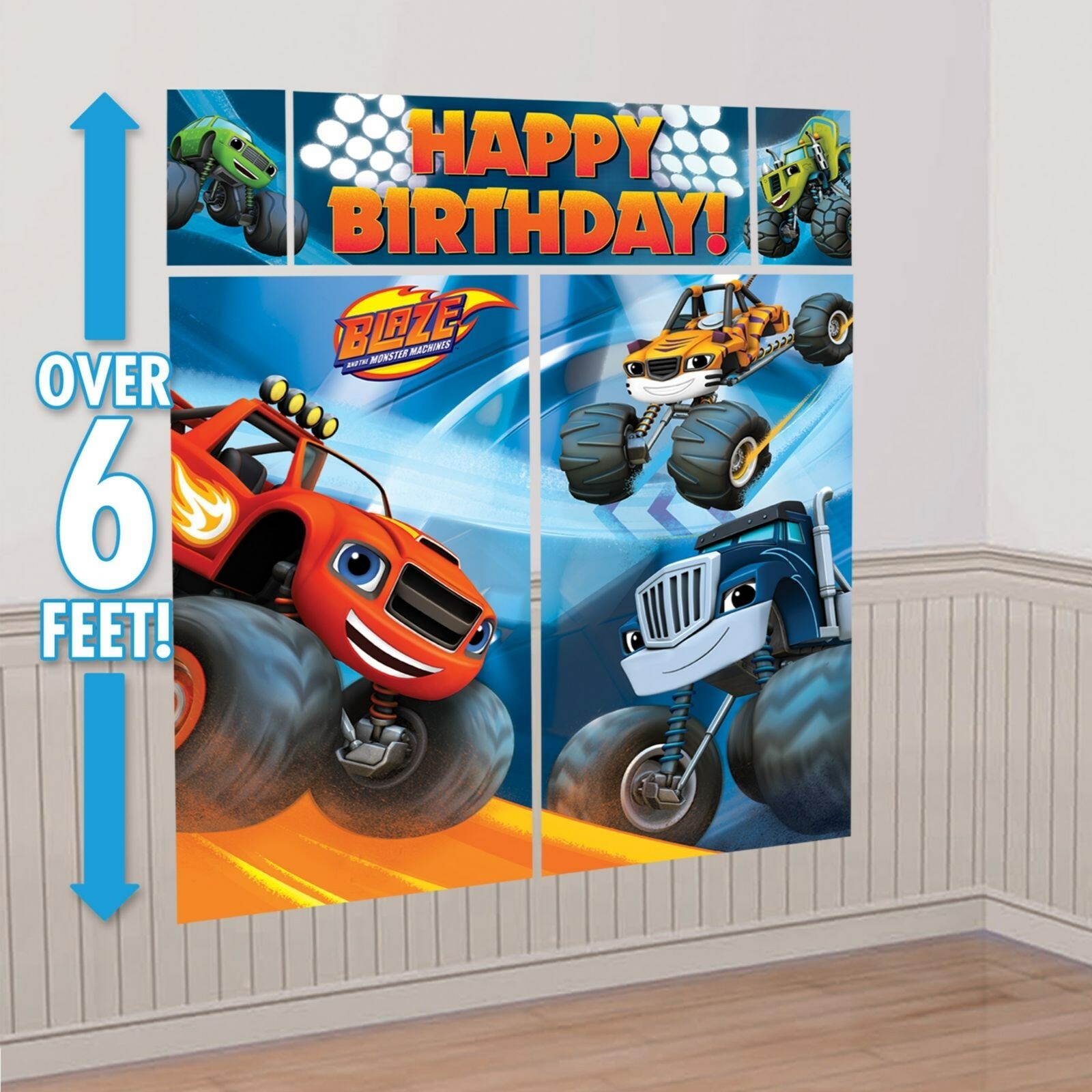 Blaze and the Monster Machines Wall Decorating Kit
