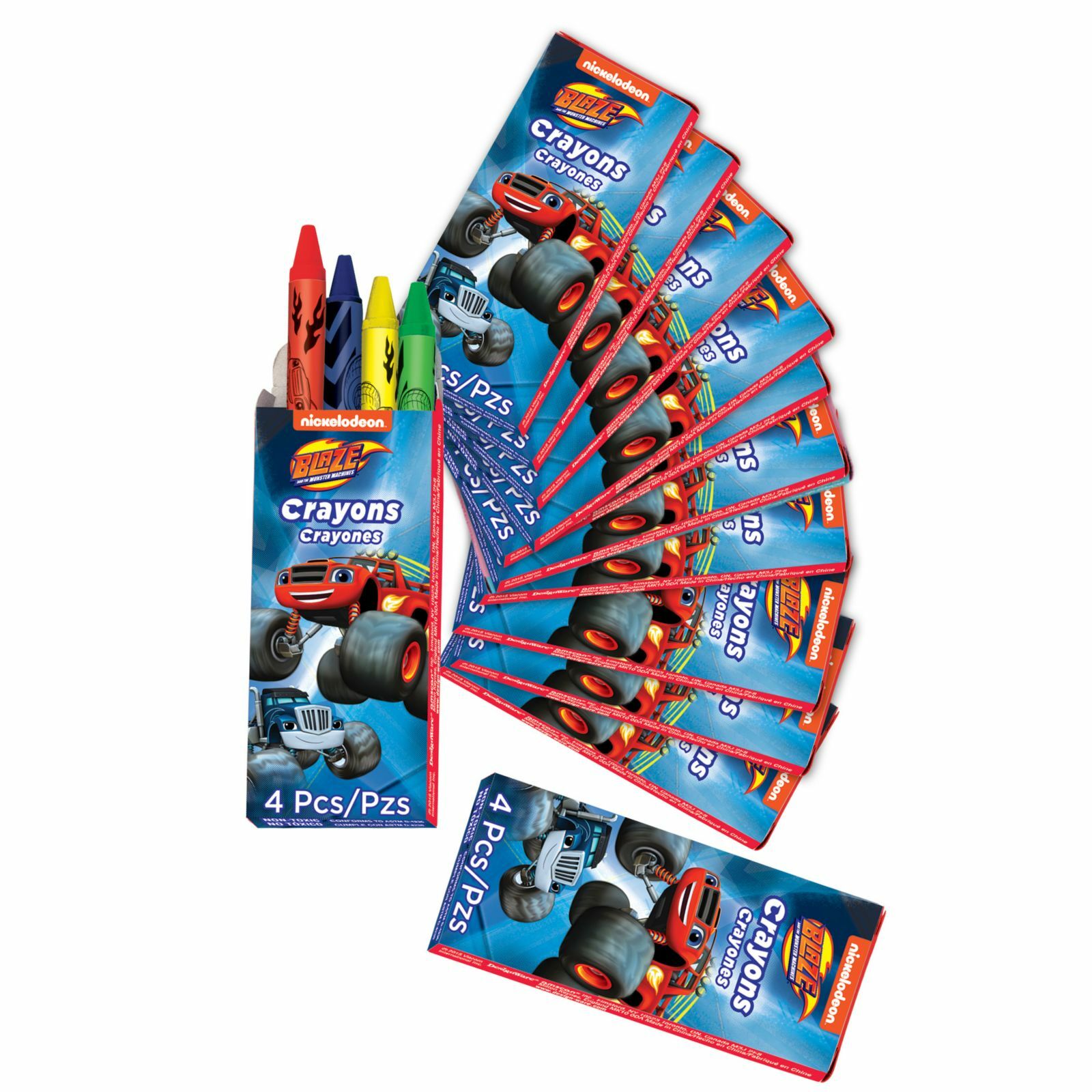 Blaze and the Monster Machines Mini Crayons (Pack of 12)