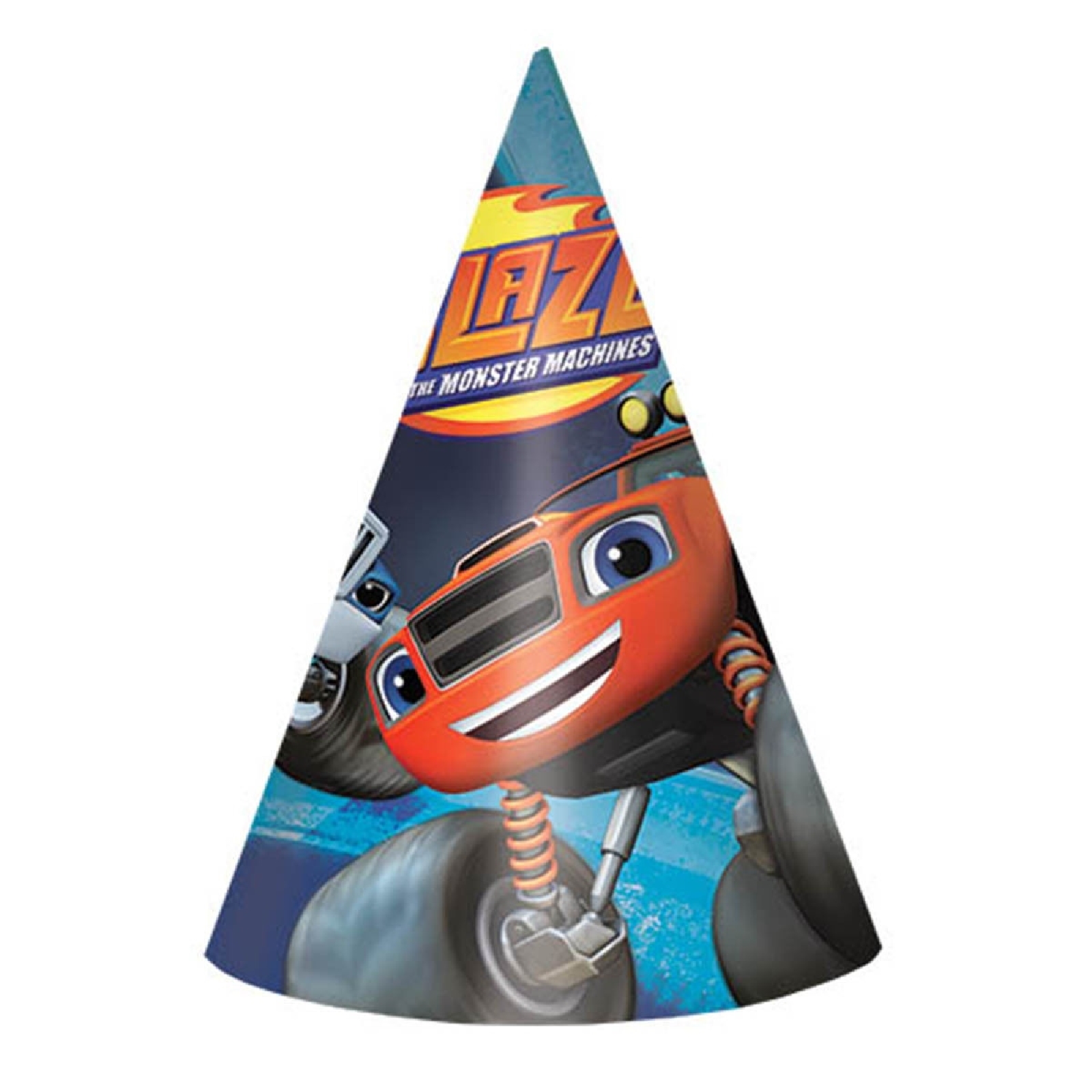 Blaze and the Monster Machines Party Hats (Pack of 8)