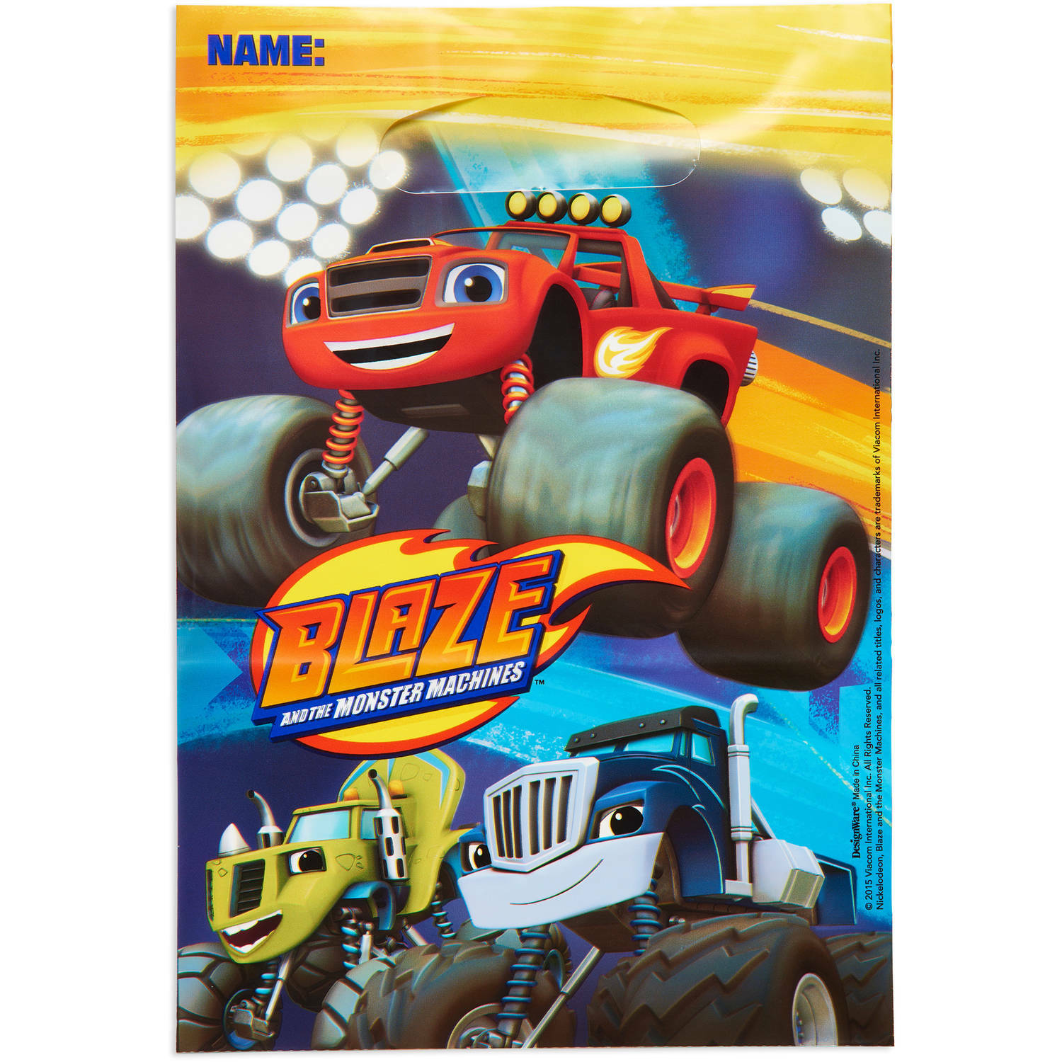 Blaze and the Monster Machines Lolly/Treat Bags (Pack of 8)