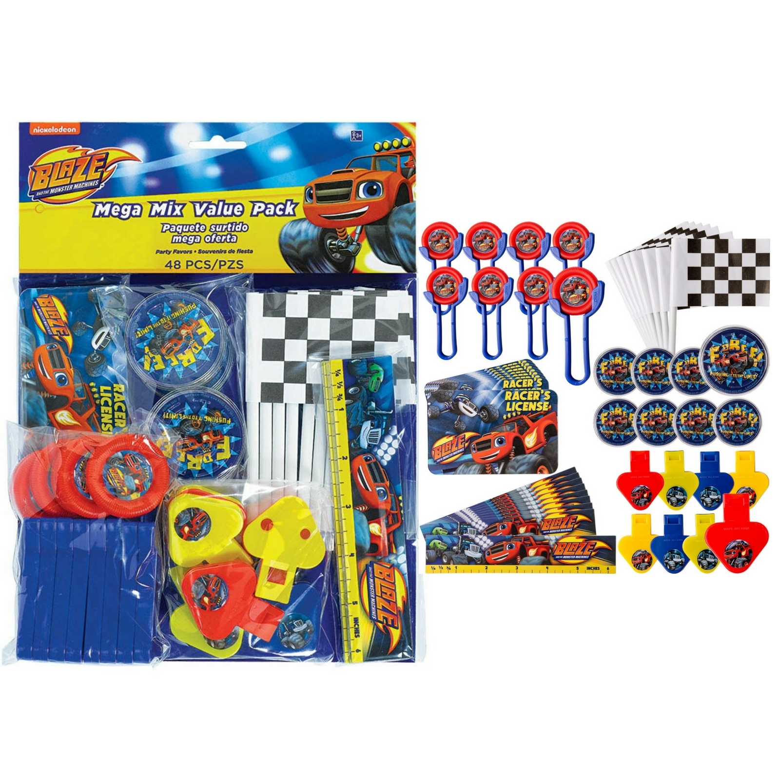 Blaze and the Monster Machines Mega Value Favour Pack (48 Pieces)
