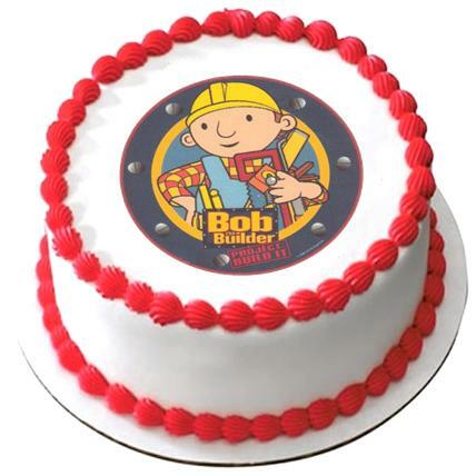 Bob the Builder Edible Icing Cake Decoration