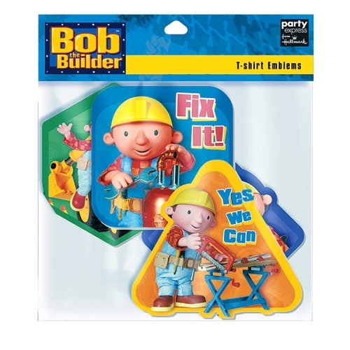 Bob The Builder T-shirt Emblems/Badges (Pack of 4)