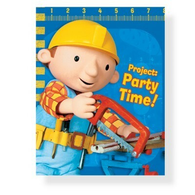 Bob The Builder Party Invitations (Pack of 8)