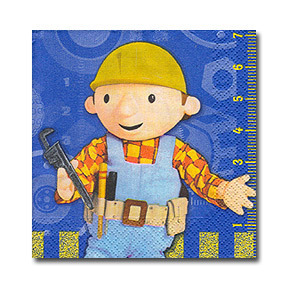 Bob The Builder Small Napkins / Serviettes (Pack of 16)