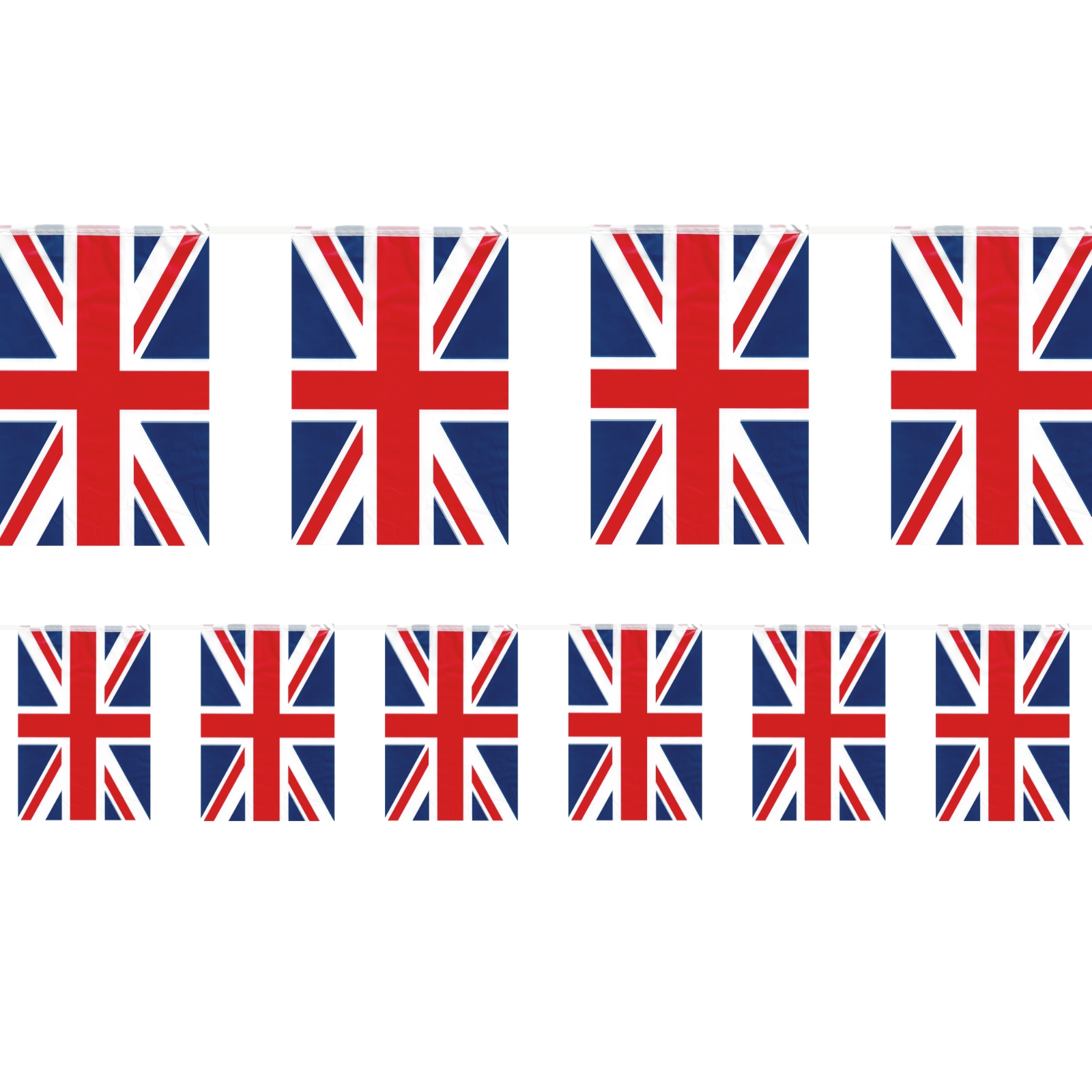 Patriotic British Plastic Pennant Banner