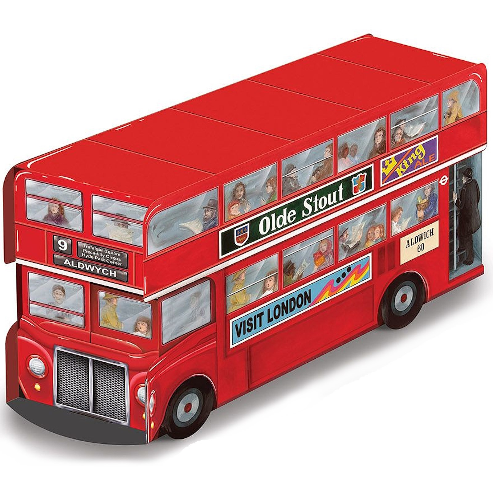 Double Decker Bus 3D Centrepiece