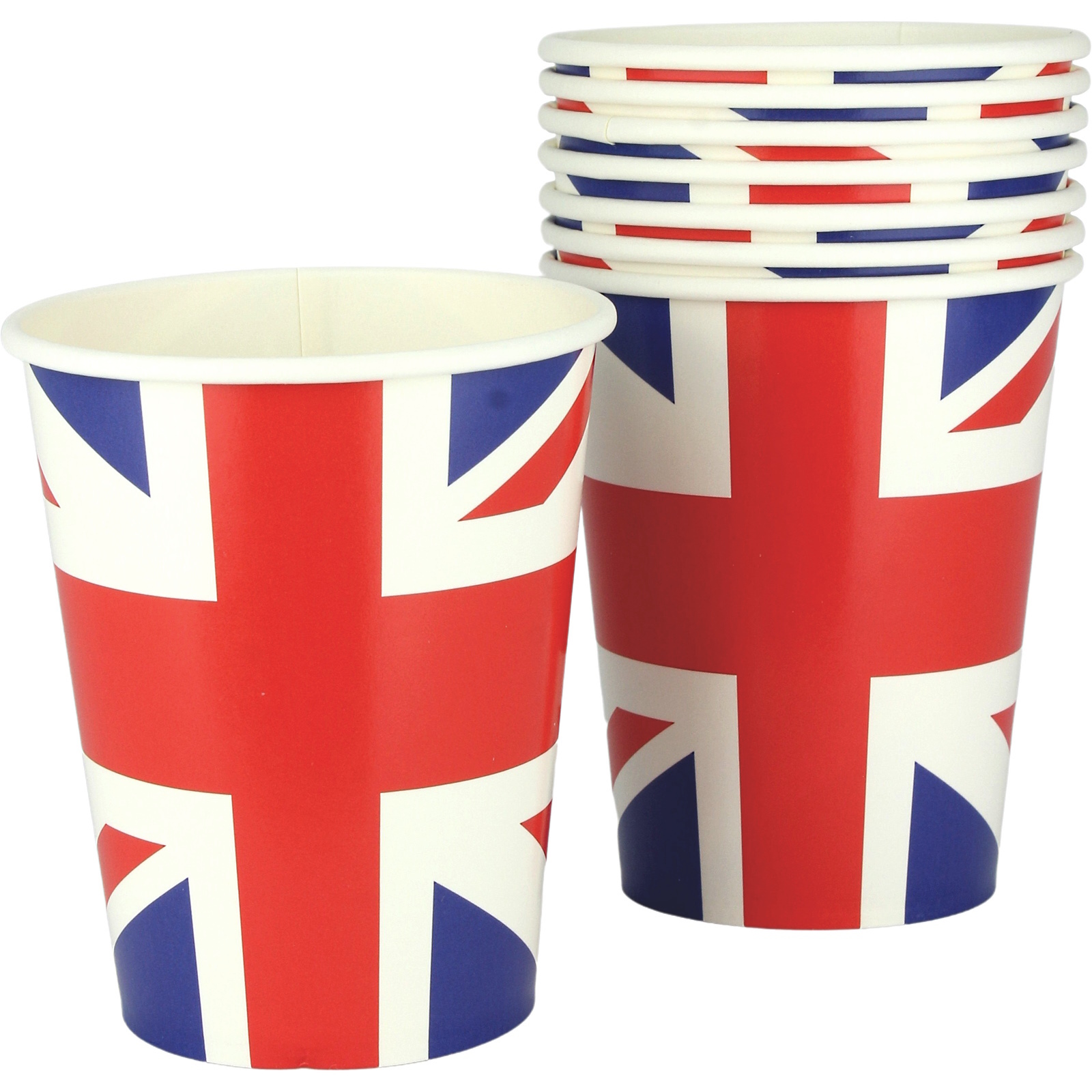 Patriotic British Paper Cups (Pack of 8) 
