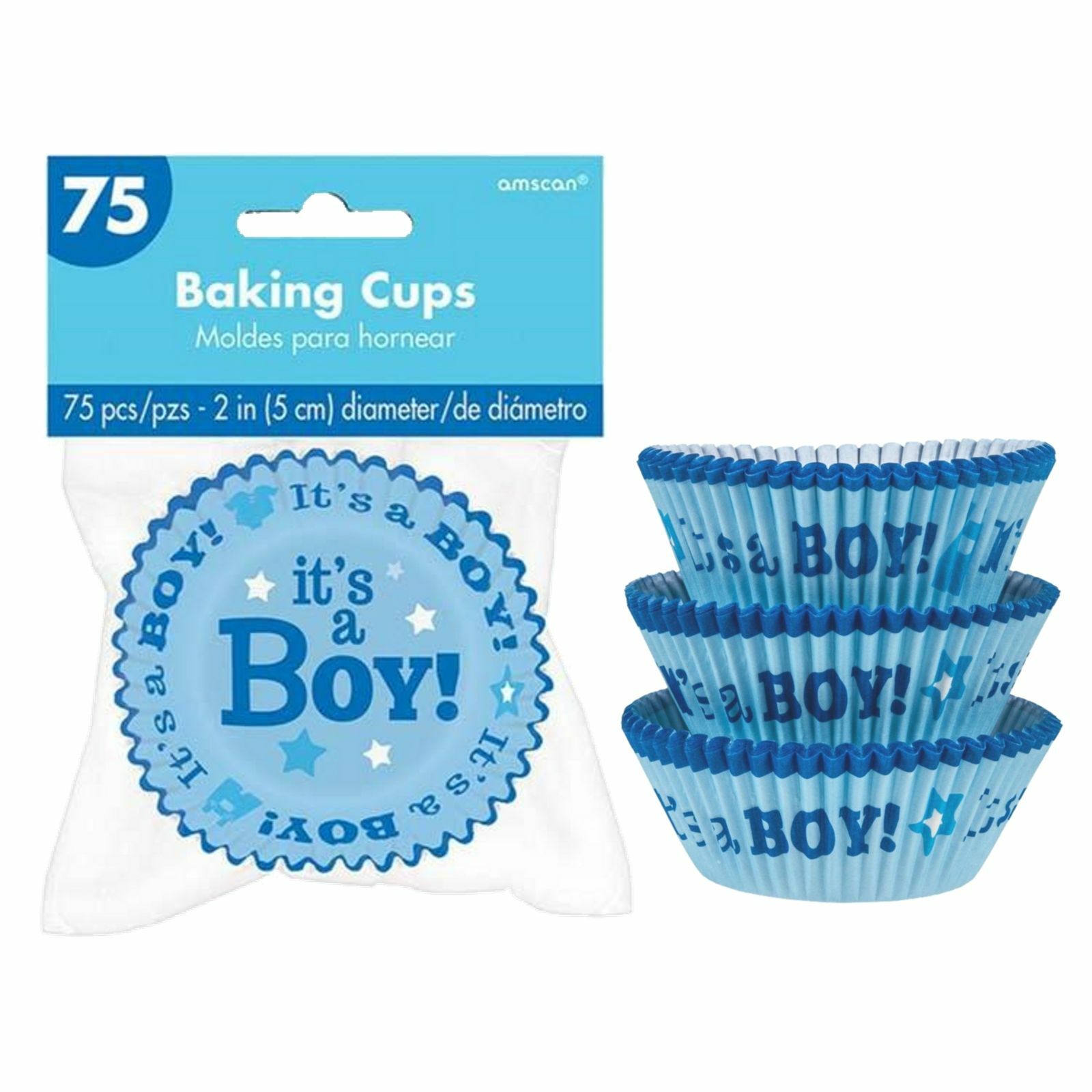 It's a Boy Baking Cups (Pack of 75)