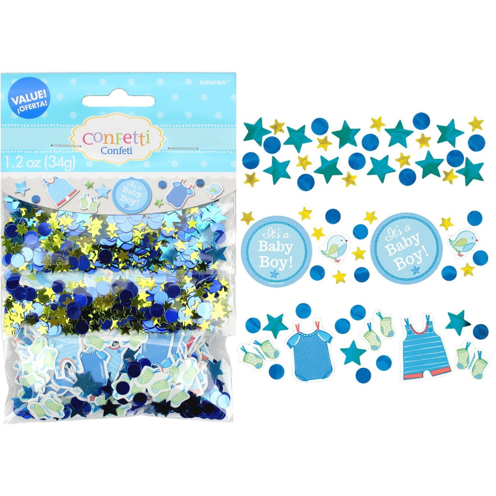 Shower With Love Boy Confetti/Table Scatters