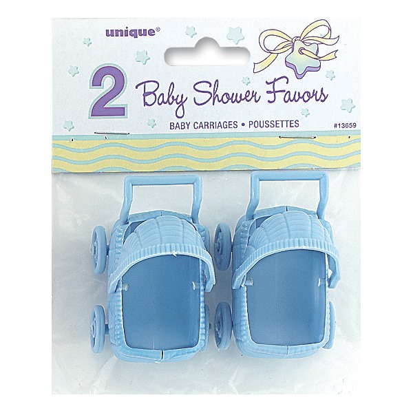 Blue Baby Carriages (Pack of 2)