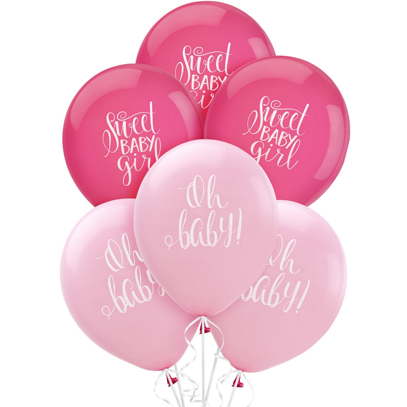 Floral Baby Girl Balloons (Pack of 15)