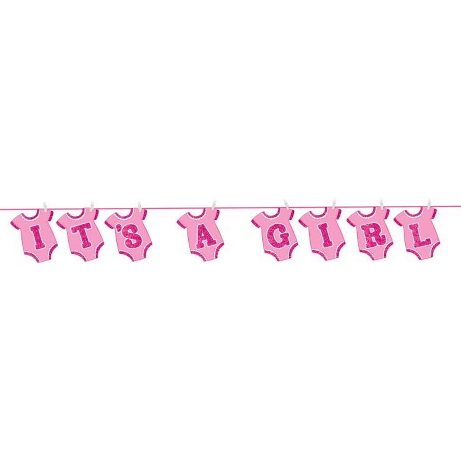 It's A Girl Bodysuit Peg Banner