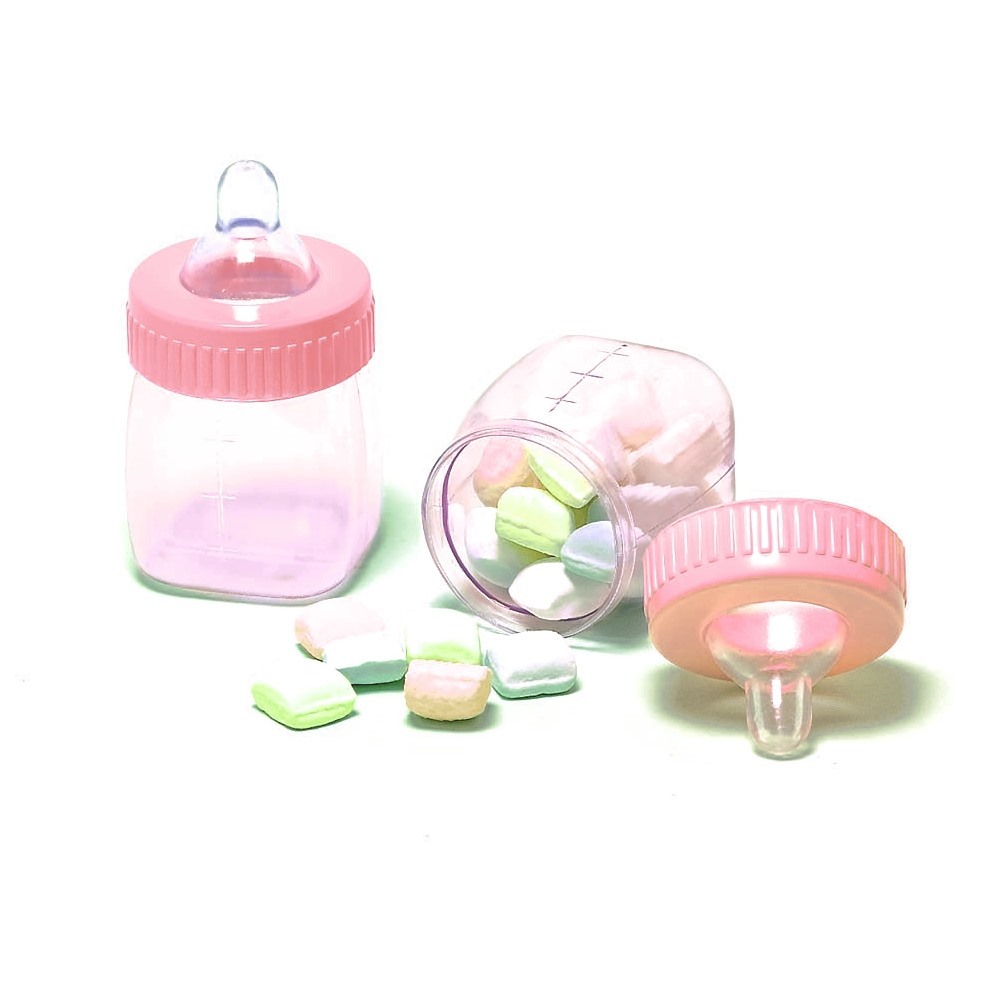 Pink Fillable Baby Bottles (Pack of 6)