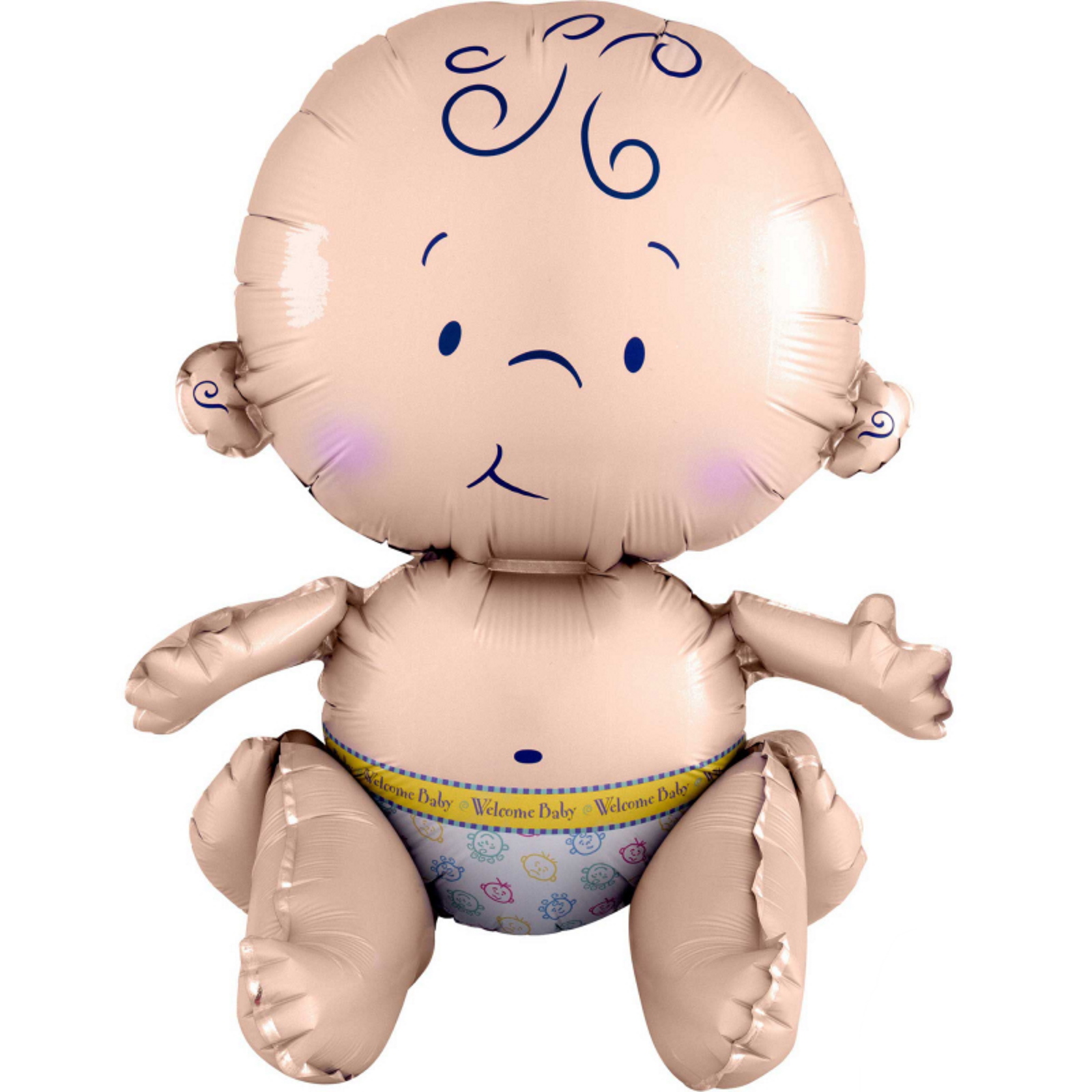 Sitting Baby Air Fill Foil Balloon 38cm