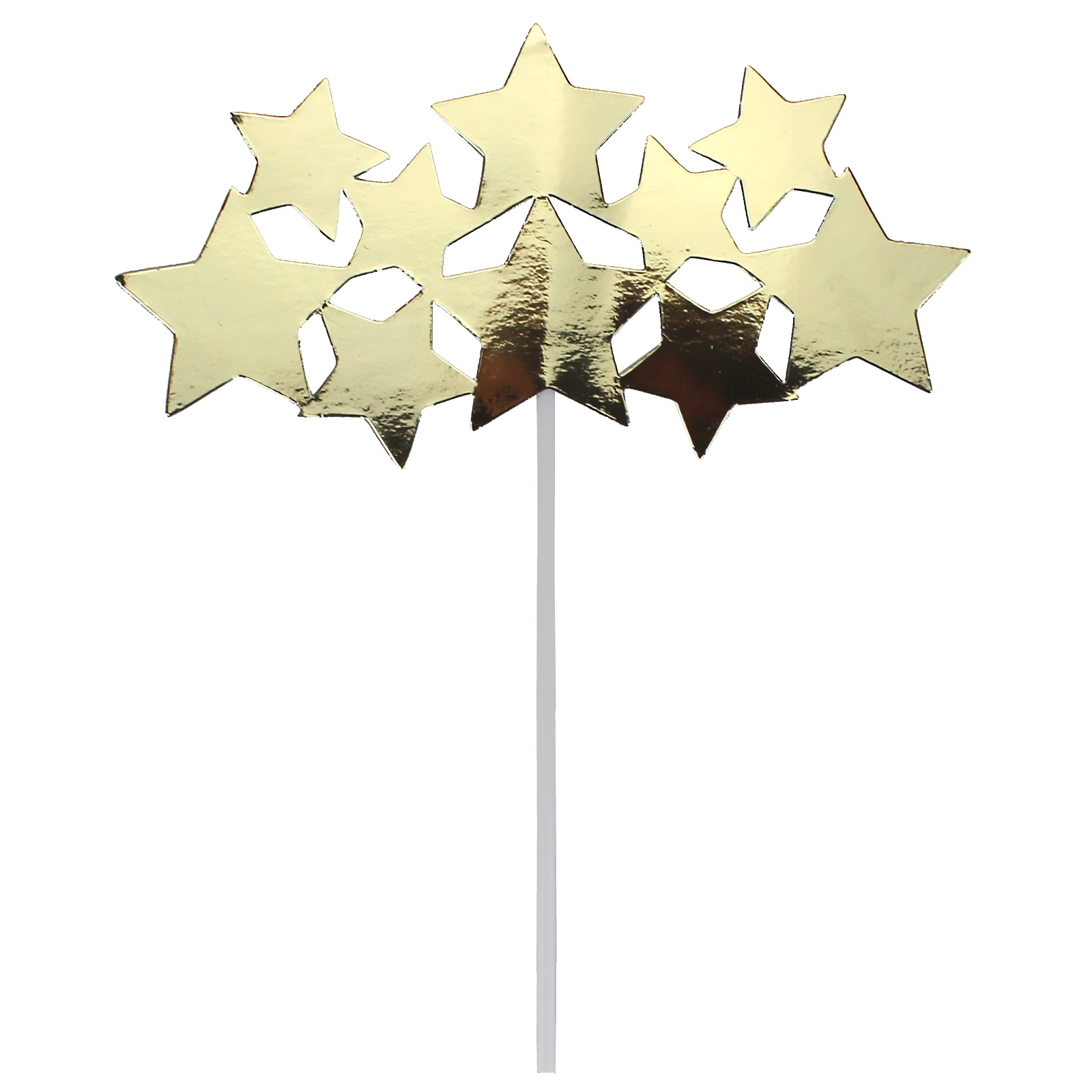 Gold Foil Stars Cake Topper