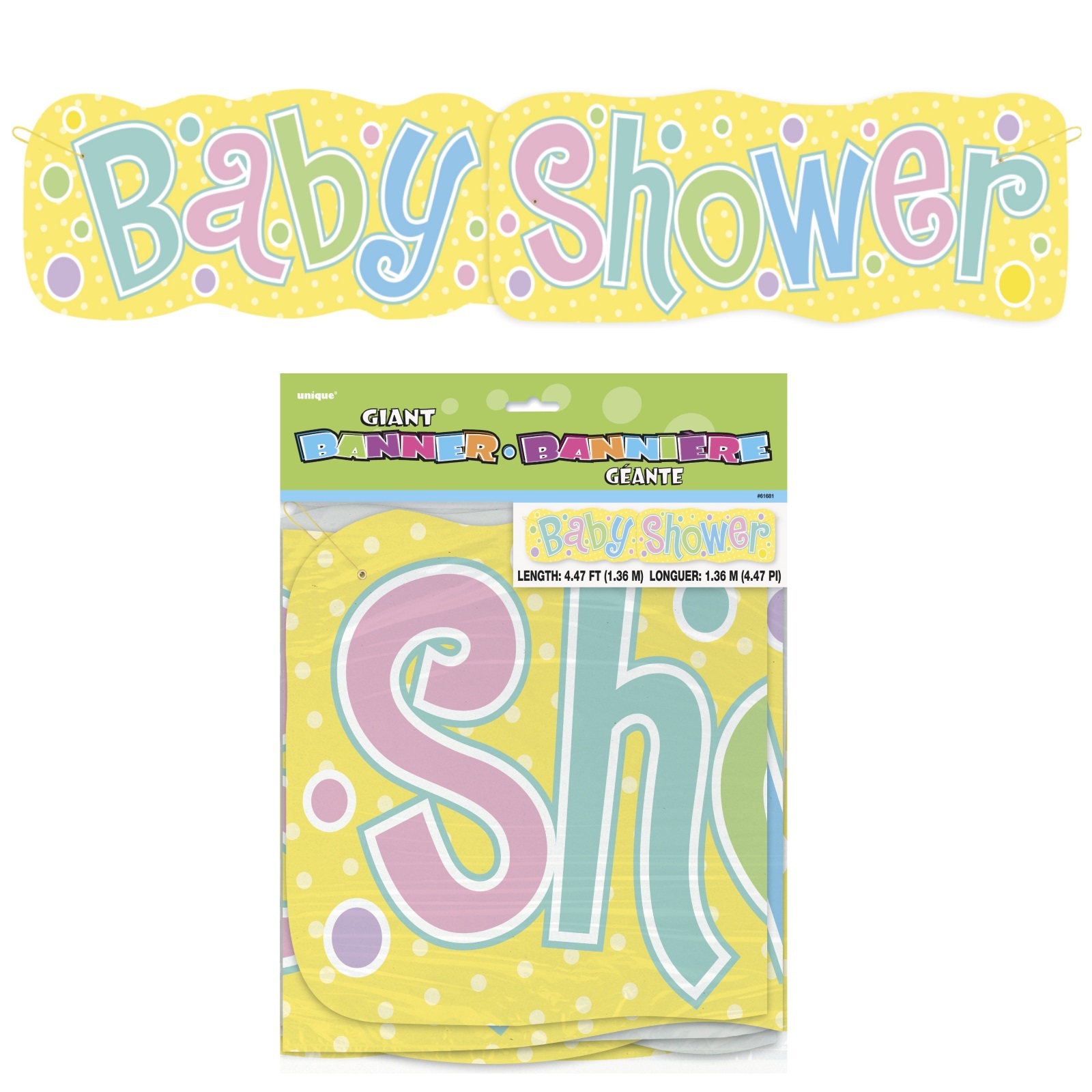 Large Unisex Baby Shower Banner