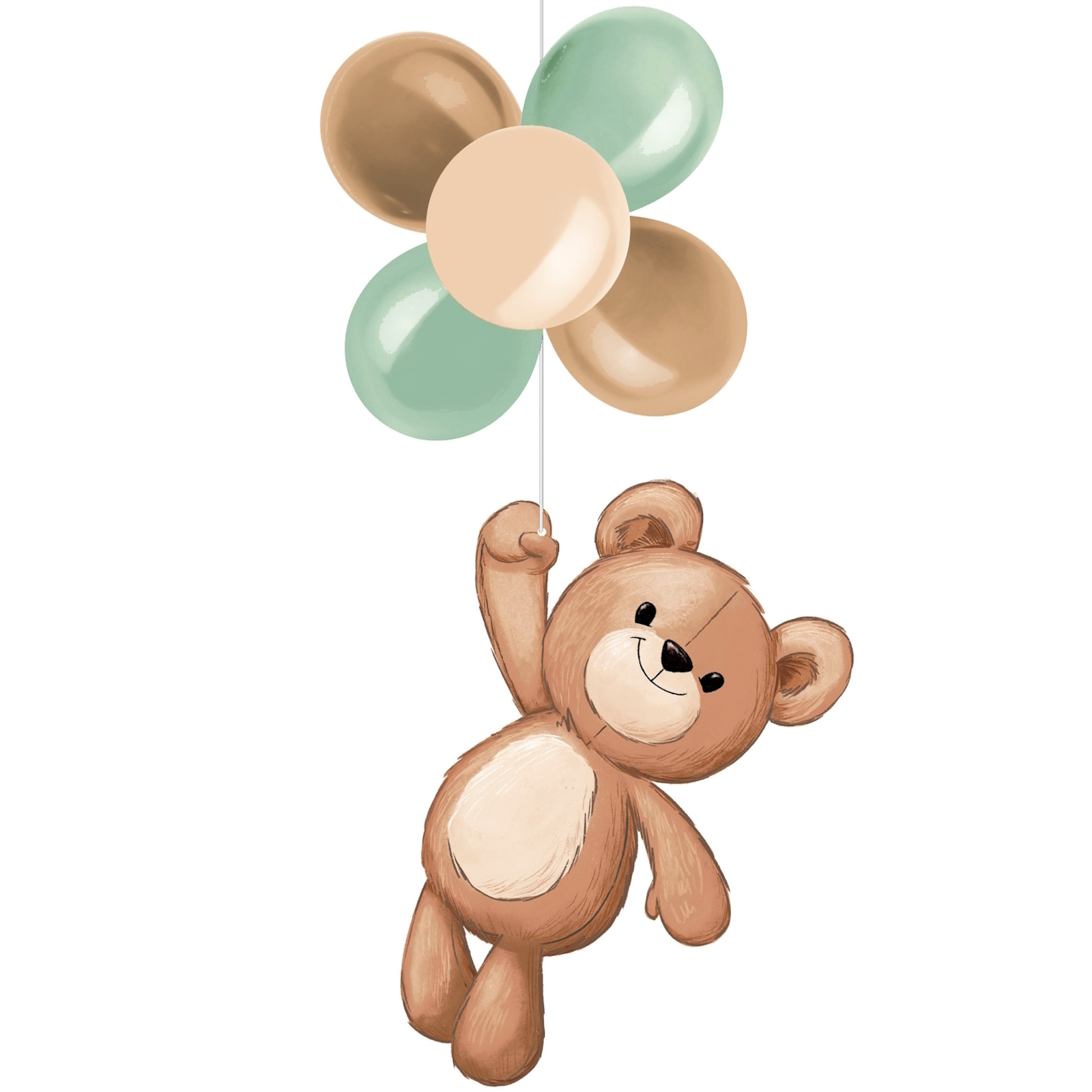 Teddy Bear Dreams Balloon Hanging Decoration