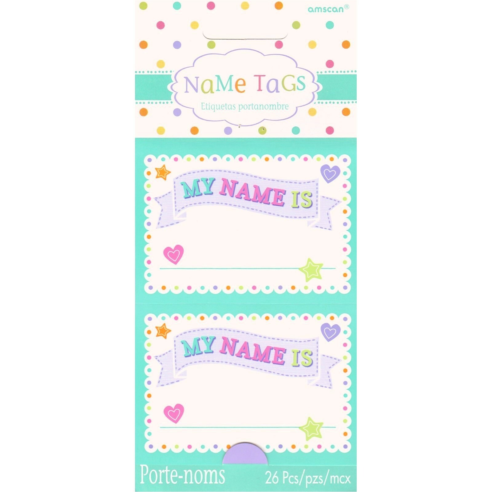 Baby Shower Name Tag Stickers (Pack of 26)