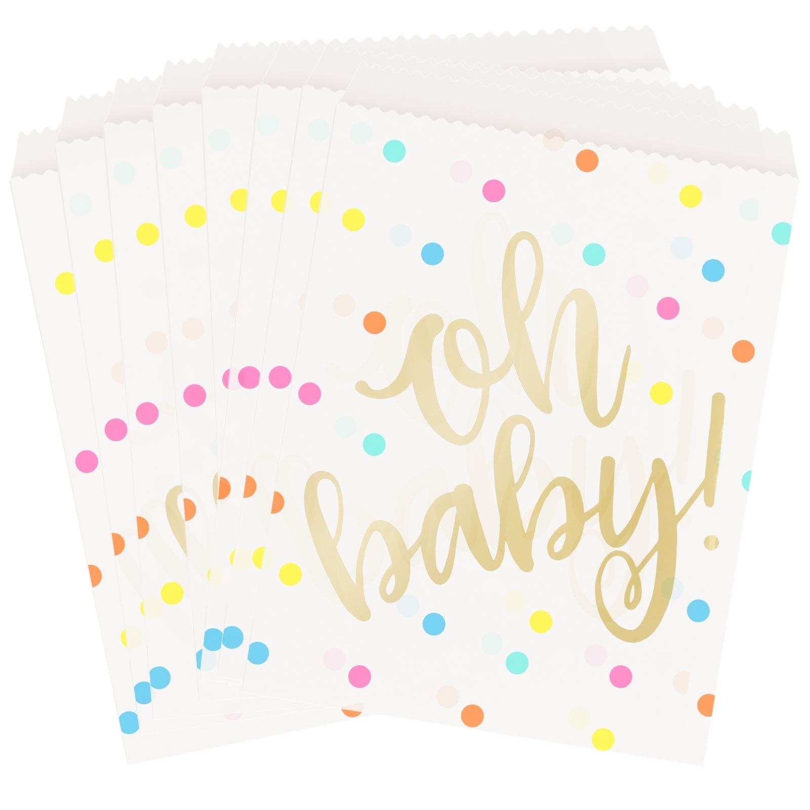 Oh Baby Paper Treat Bags (Pack of 8)