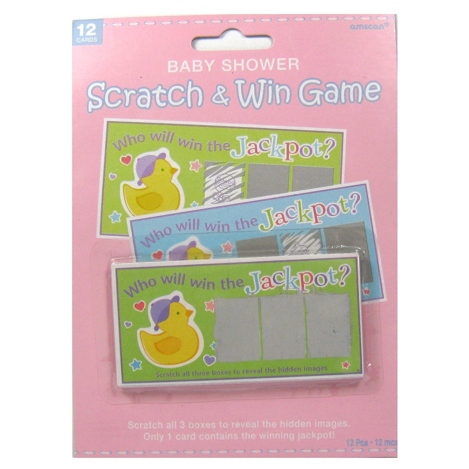 Baby Shower Scratch and Win Game (Pack of 12)