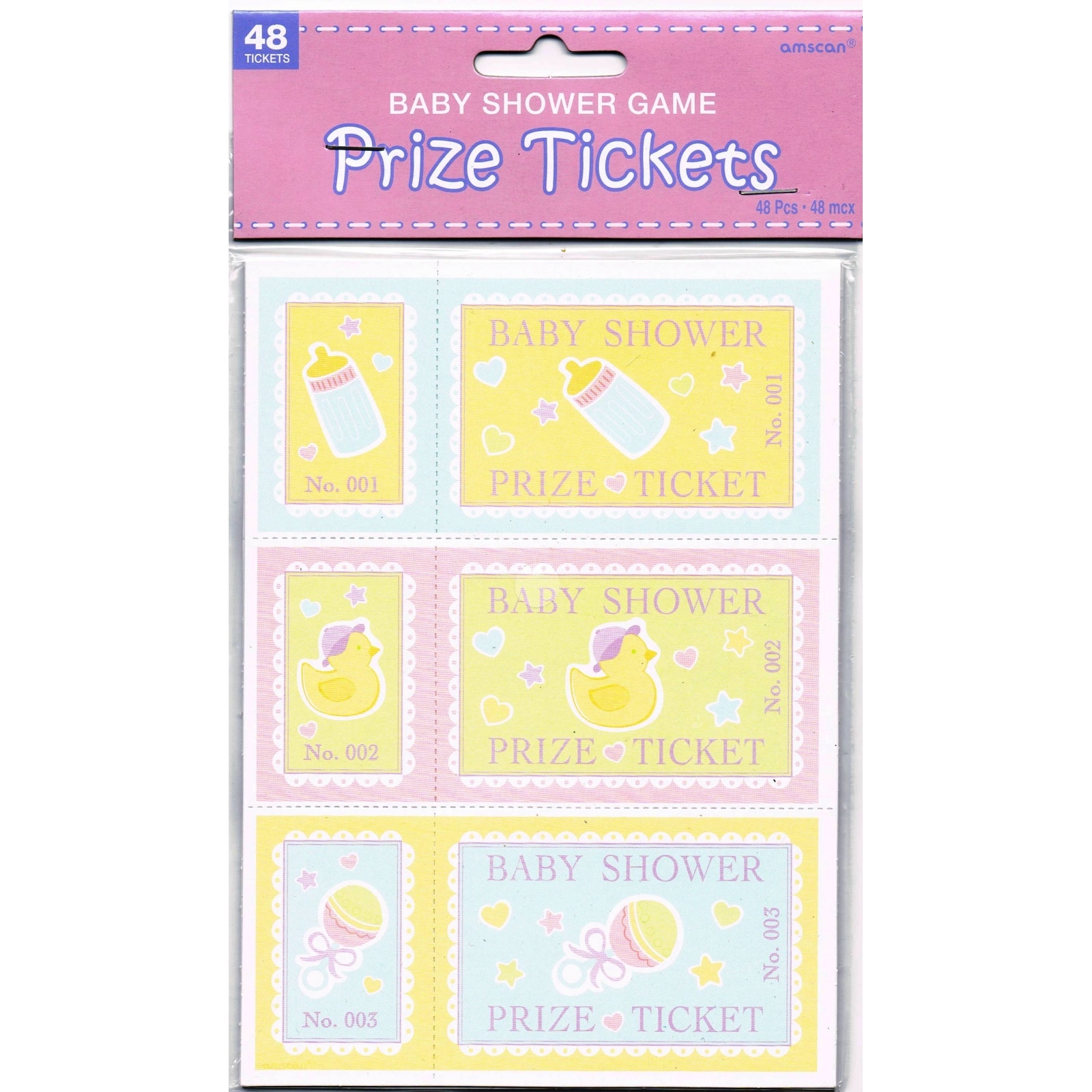 Baby Shower Prize Ticket Game (Pack of 48)