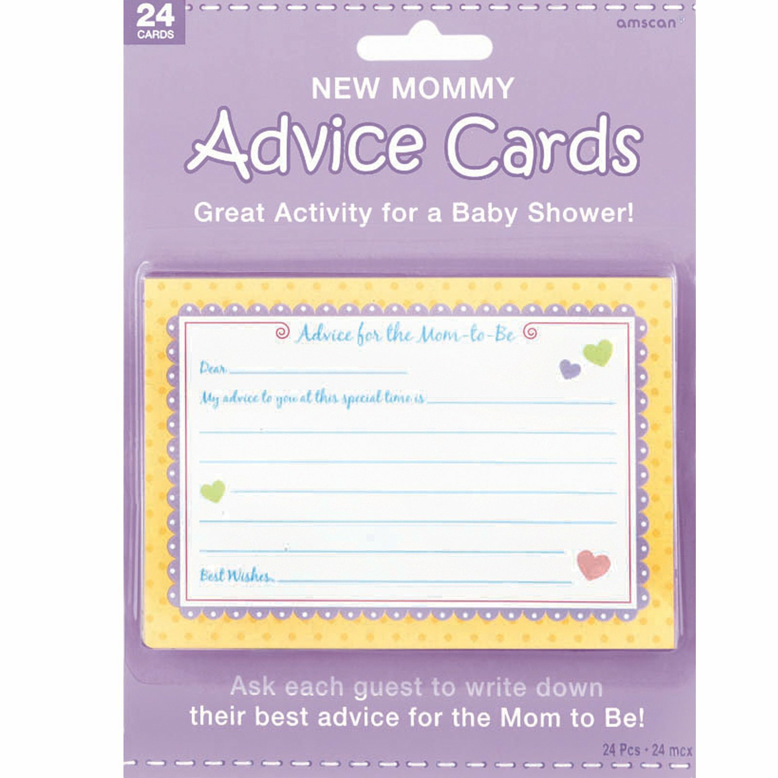 New Mummy Advice Cards (Pack of 24)