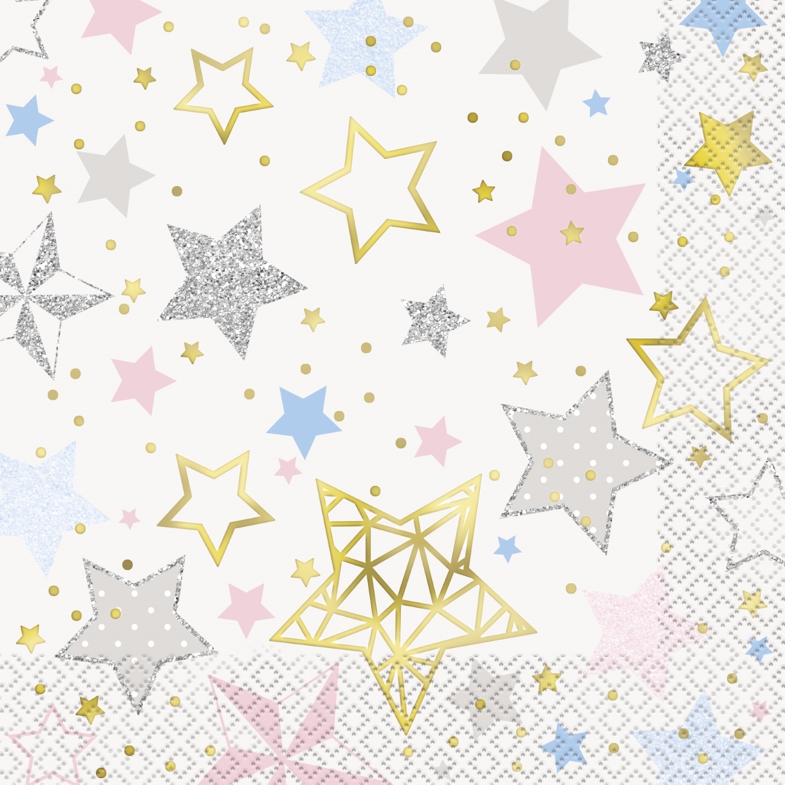 Twinkle Twinkle Little Star Large Napkins / Serviettes (Pack of 16)