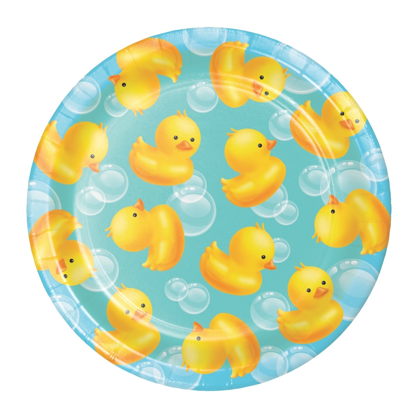 Bubble Bath Rubber Duck Small Paper Plates (Pack of 8)