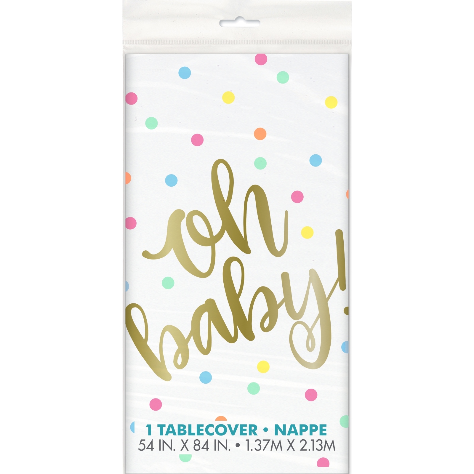 Oh Baby Plastic Tablecloth