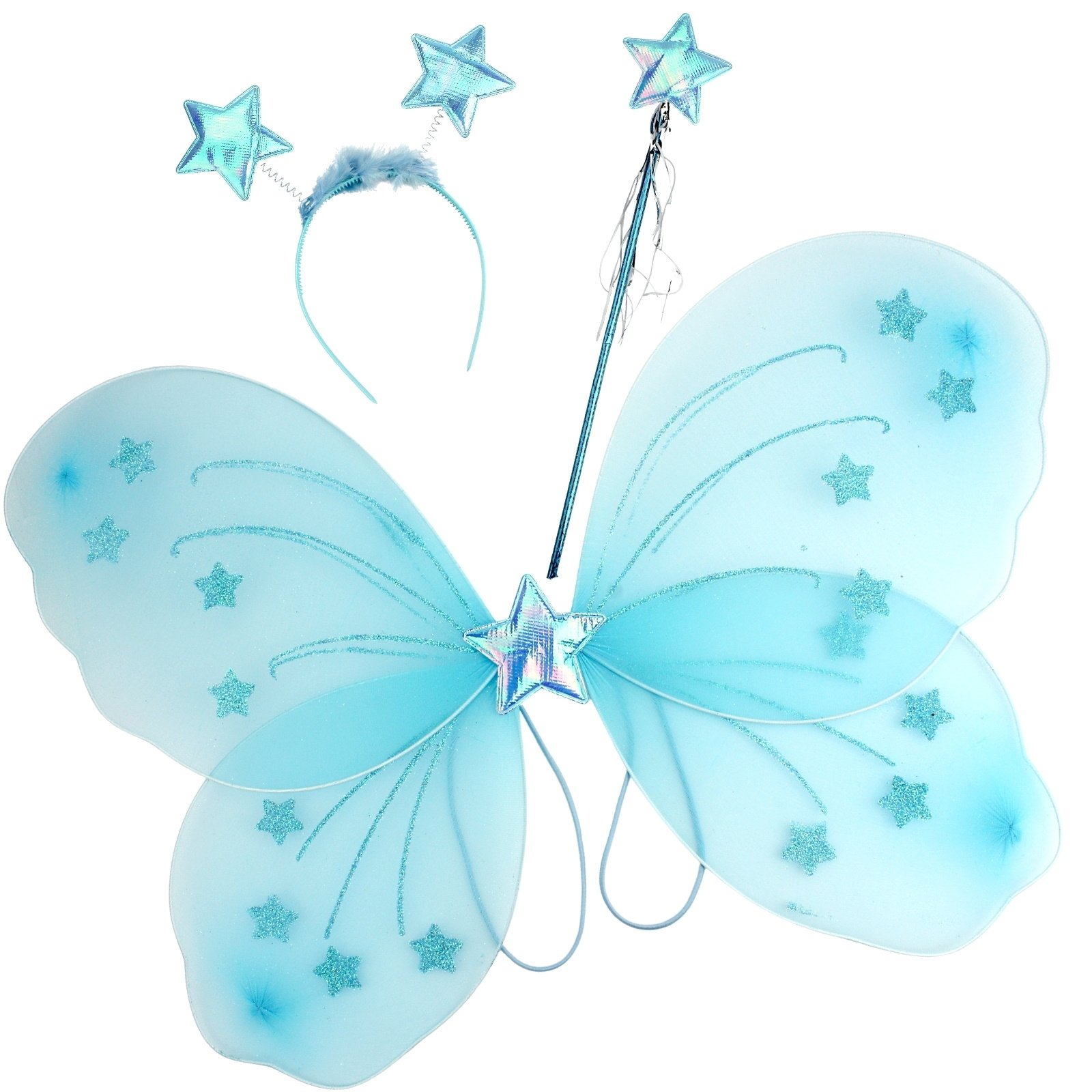 Blue Butterfly Wings Costume Set