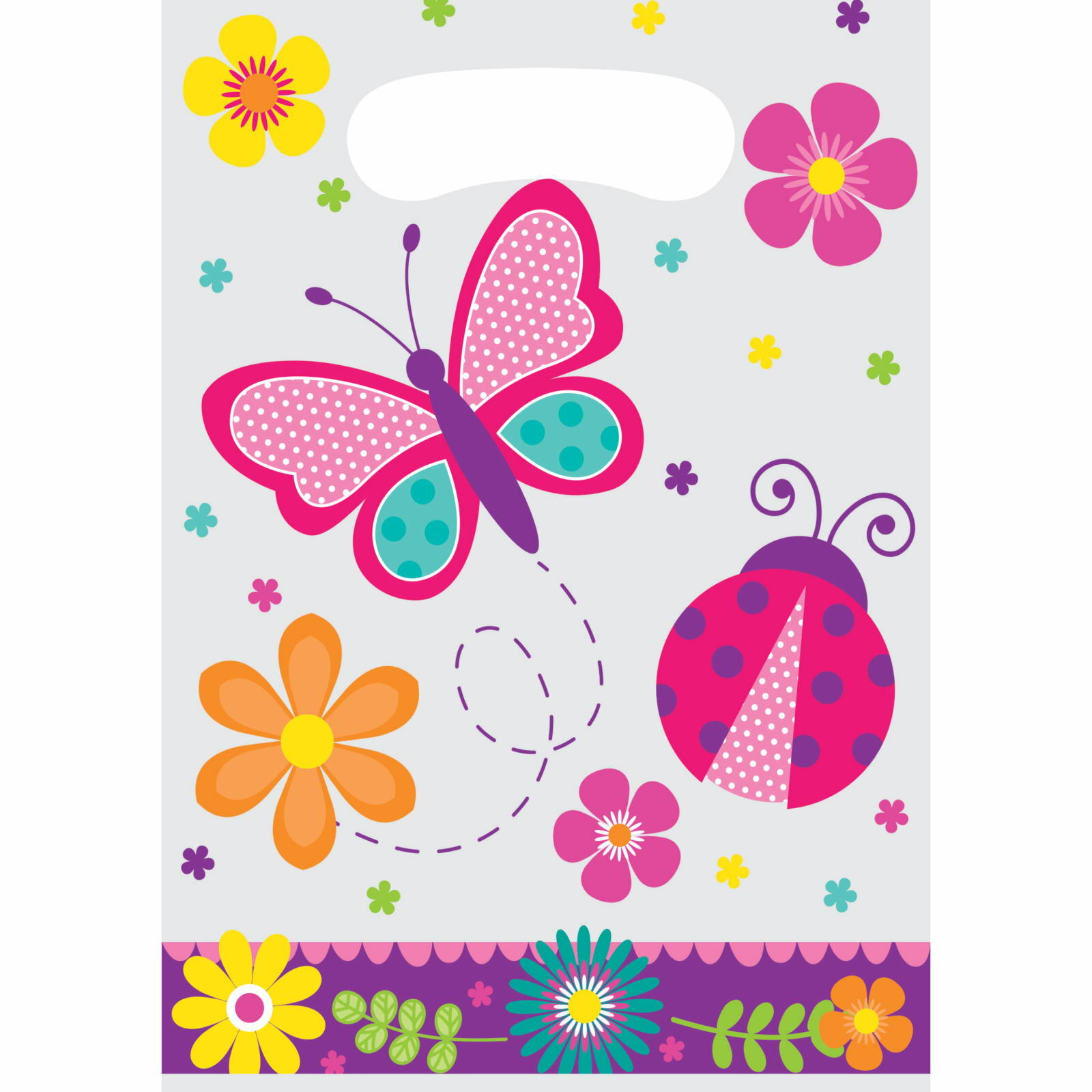 Butterfly Garden Lolly/Treat Bags (Pack of 8)