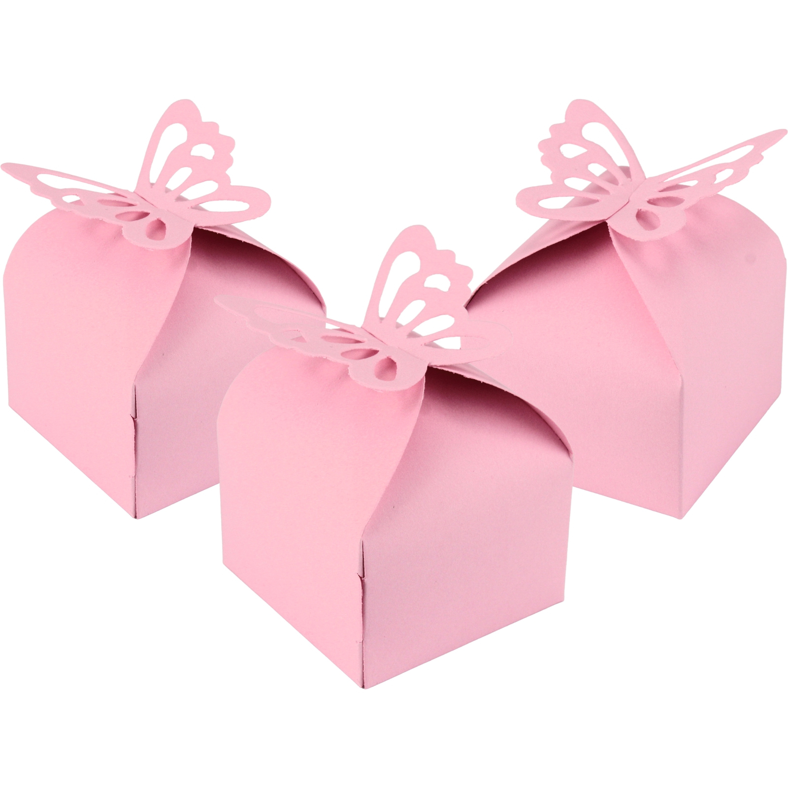 Pink Butterfly Gift Boxes (Pack of 6) 