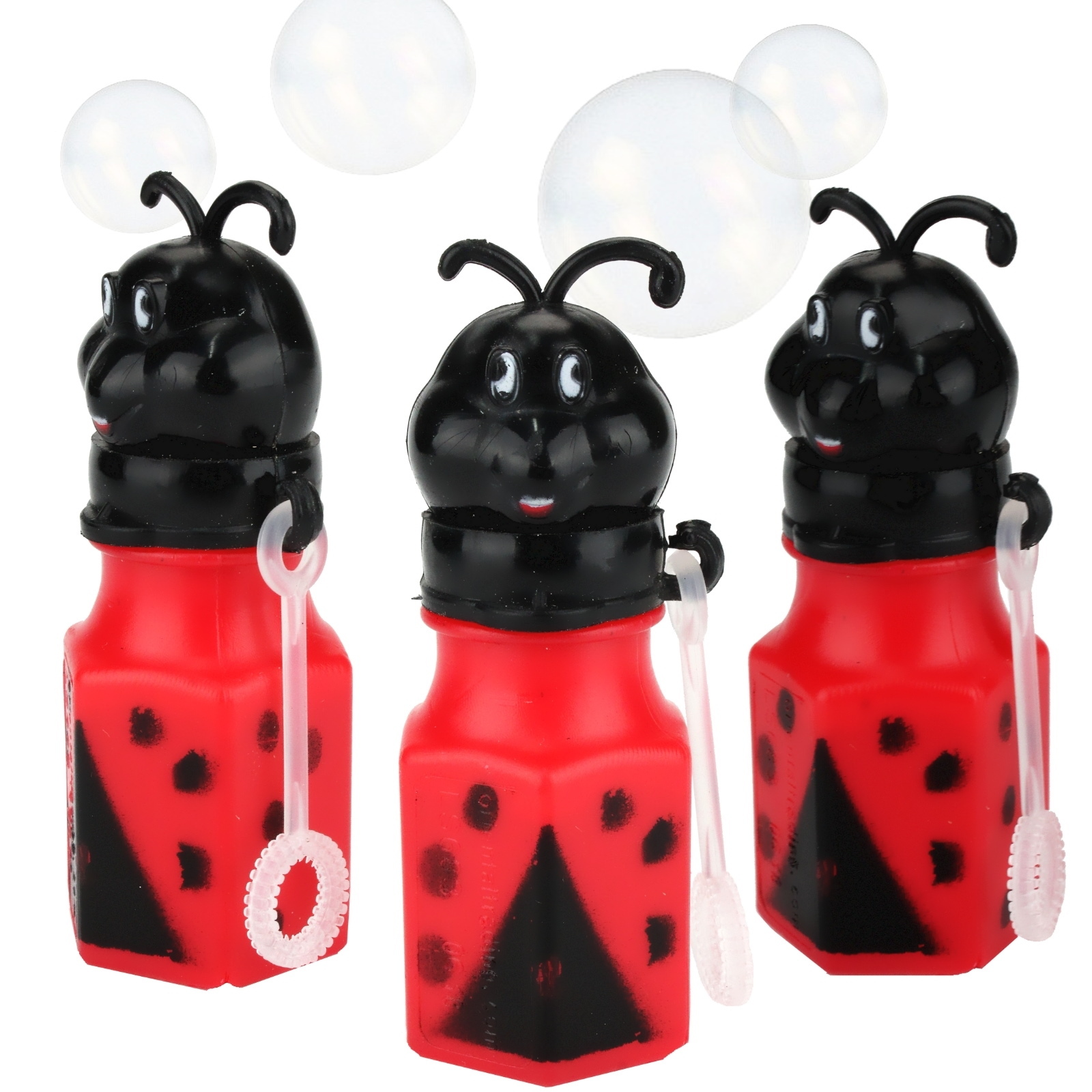 Ladybug Bubble Bottles (Pack of 12)