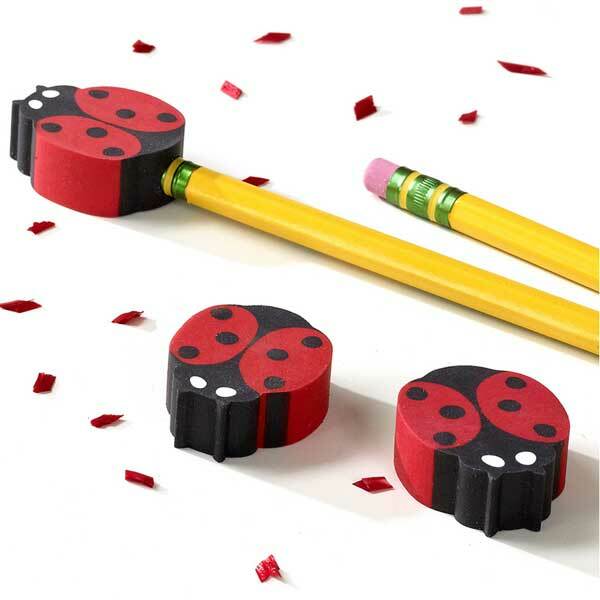 Ladybug Eraser Toppers (Pack of 8)