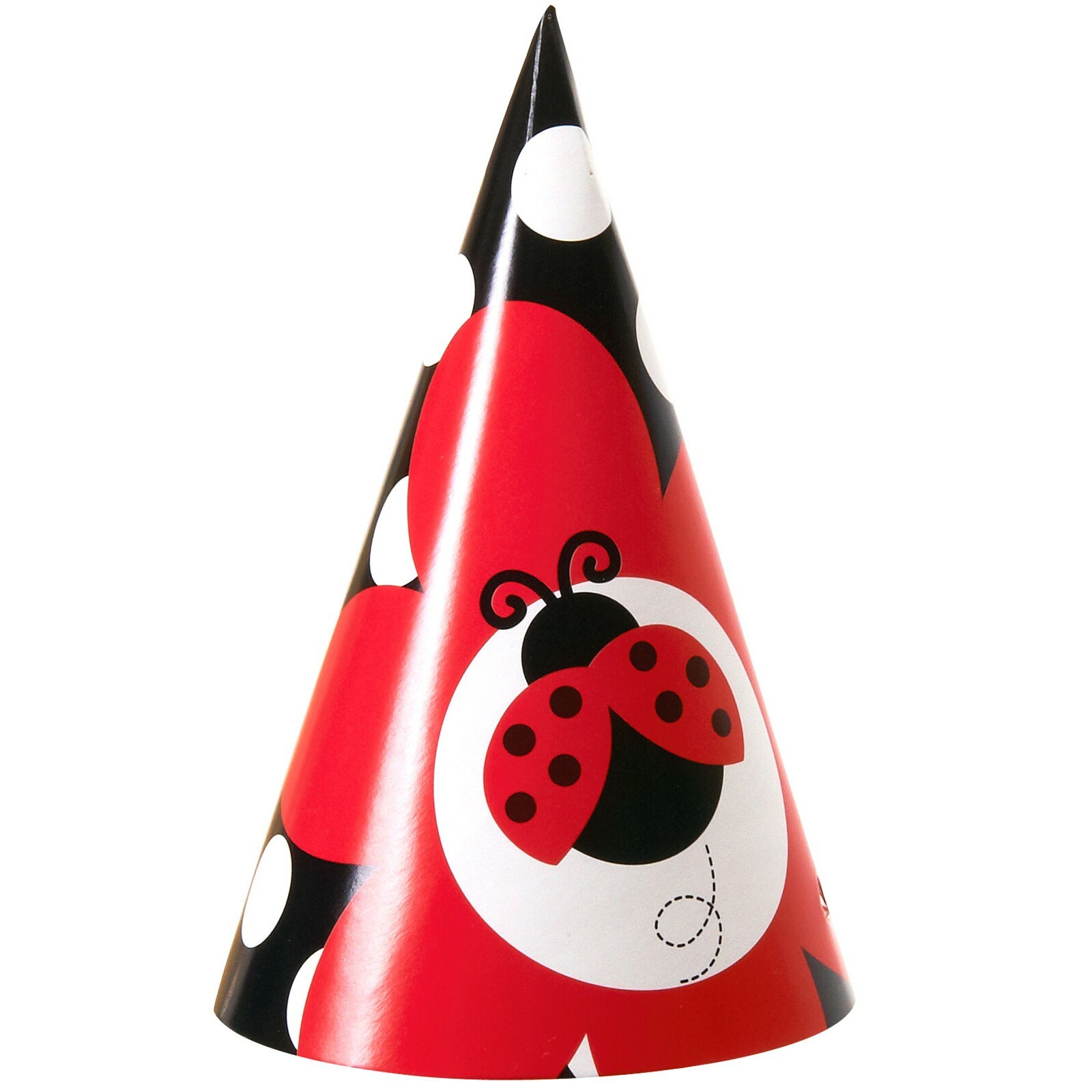 Ladybug Fancy Party Hats (Pack of 8)