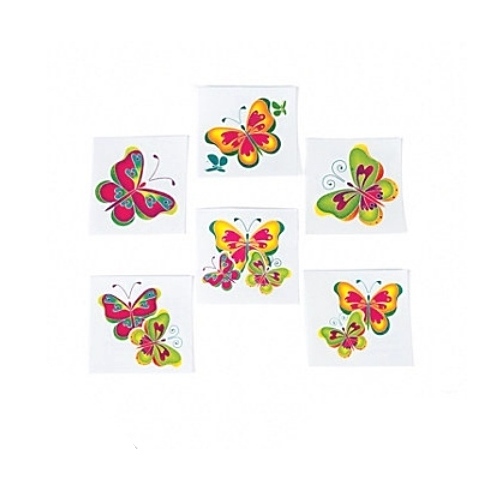 Butterfly Tattoos (Pack of 72)