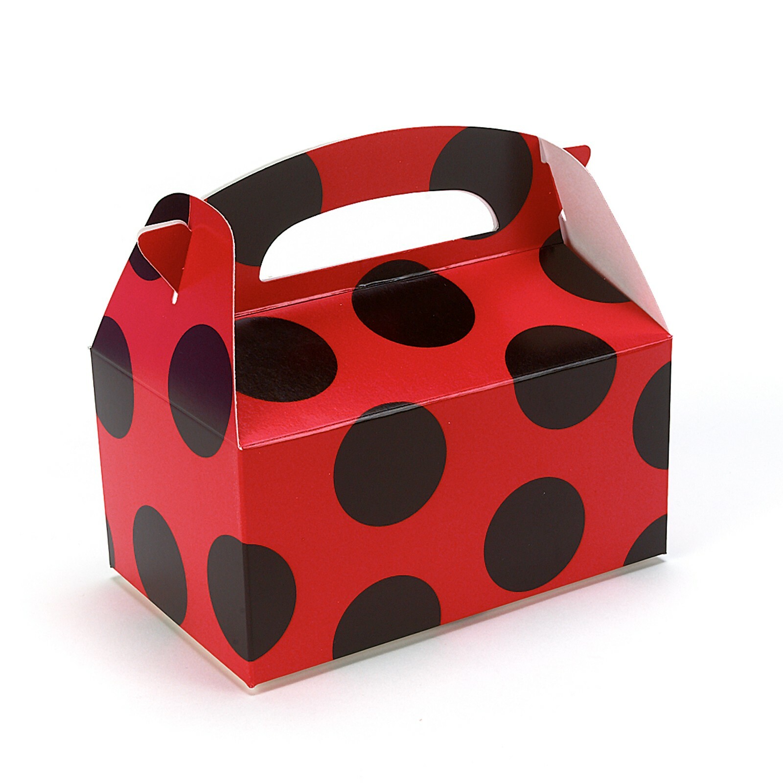 Red and Black Polka Dot Lolly/Treat Boxes (Set of 4)