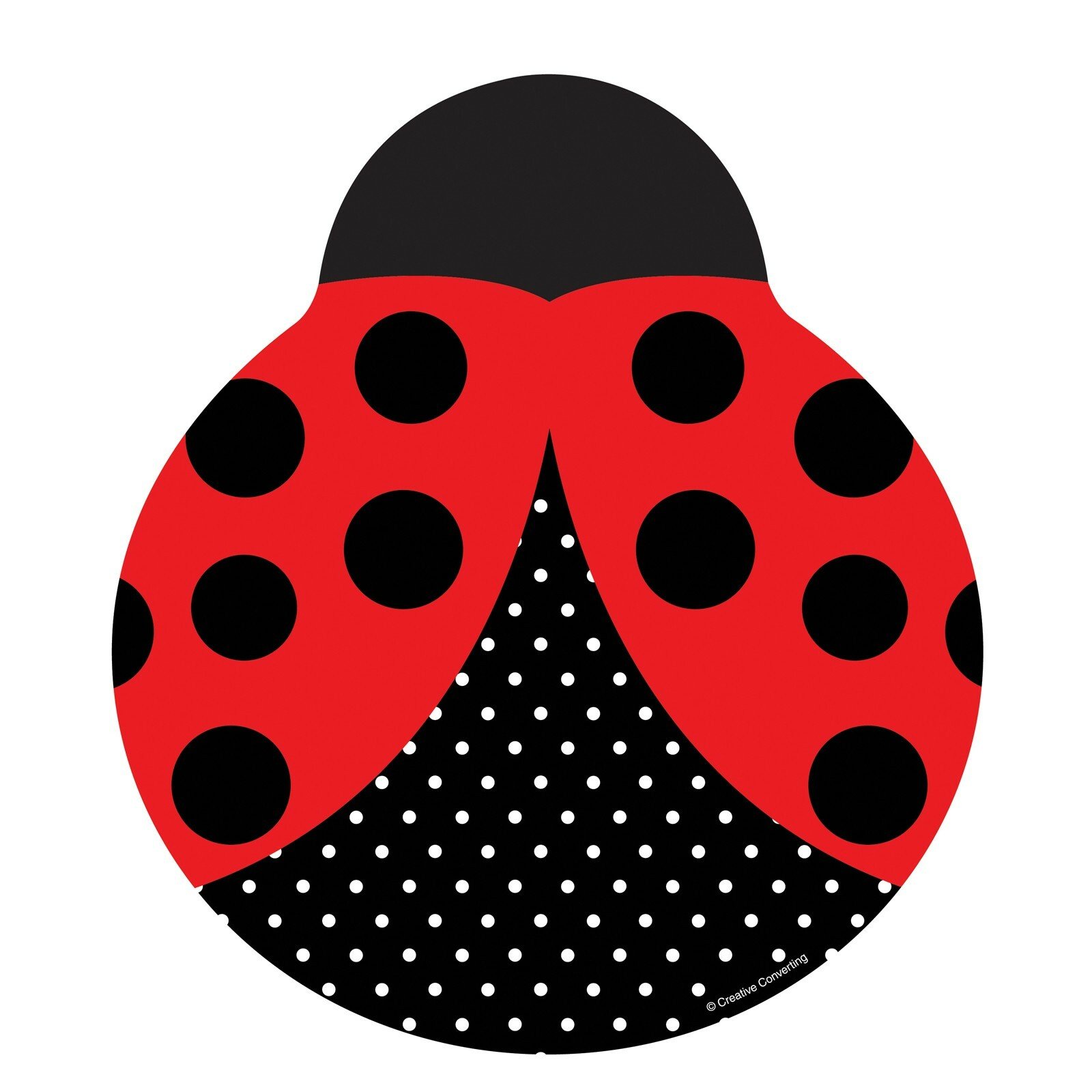 Ladybug Fancy Shaped Large Paper Plates (Pack of 8)