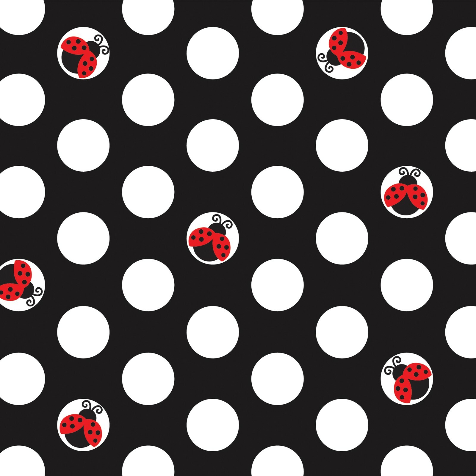 Ladybug Fancy Small Napkins / Serviettes (Pack of 16)