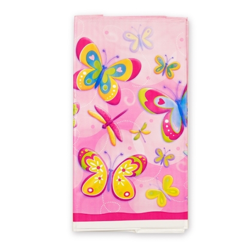 Butterflies and Dragonflies Plastic Tablecloth