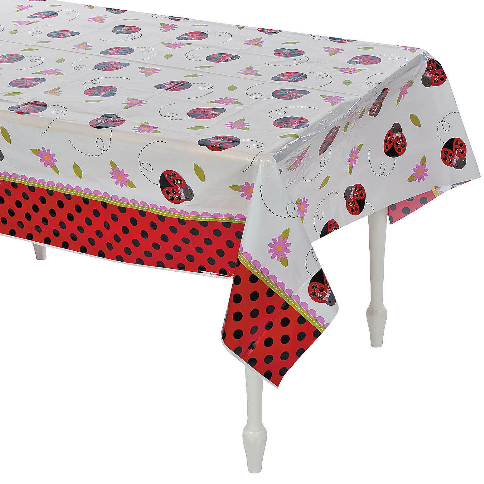 Little Ladybug Plastic Tablecloth