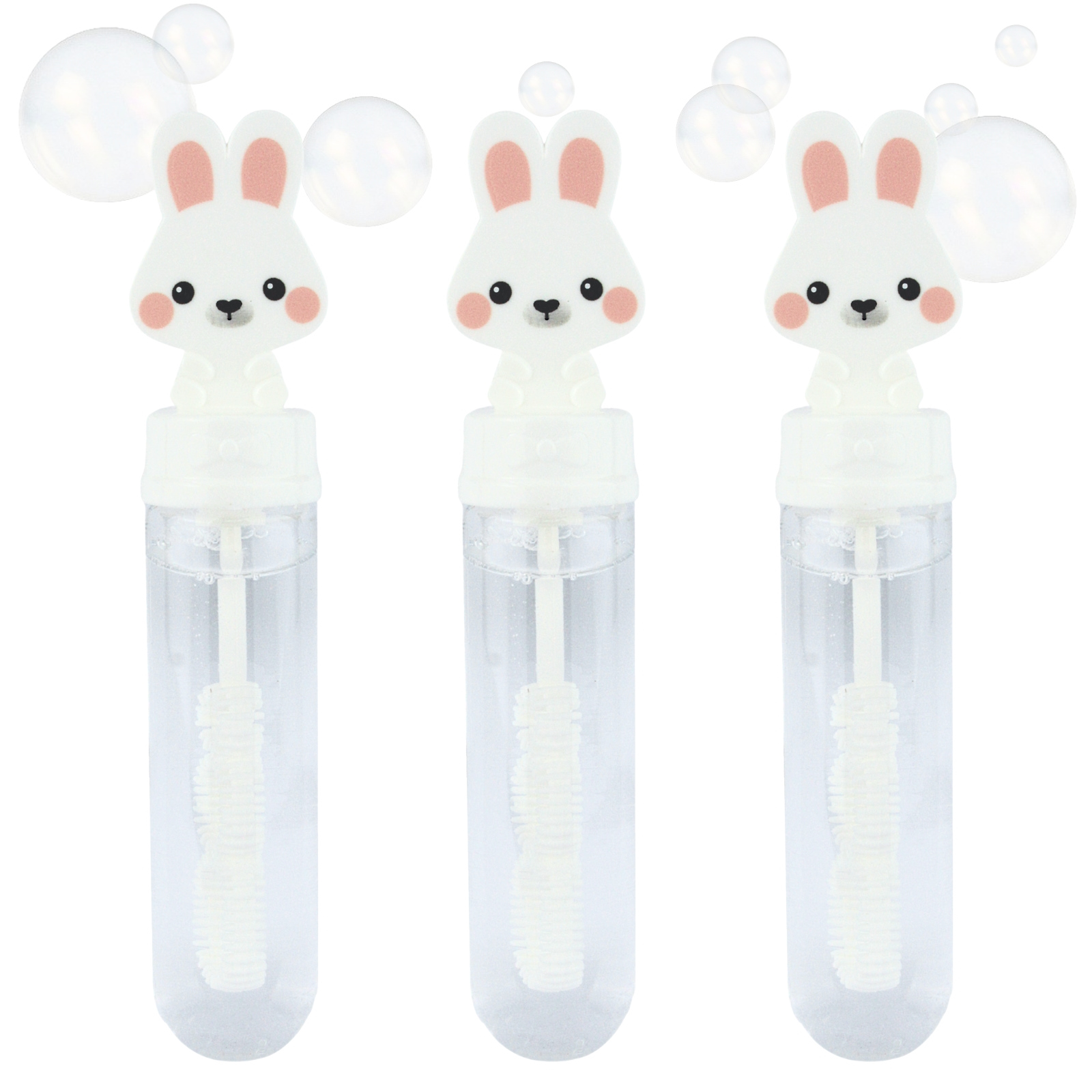Pack of 3 Bunny Rabbit Bubble Tubes