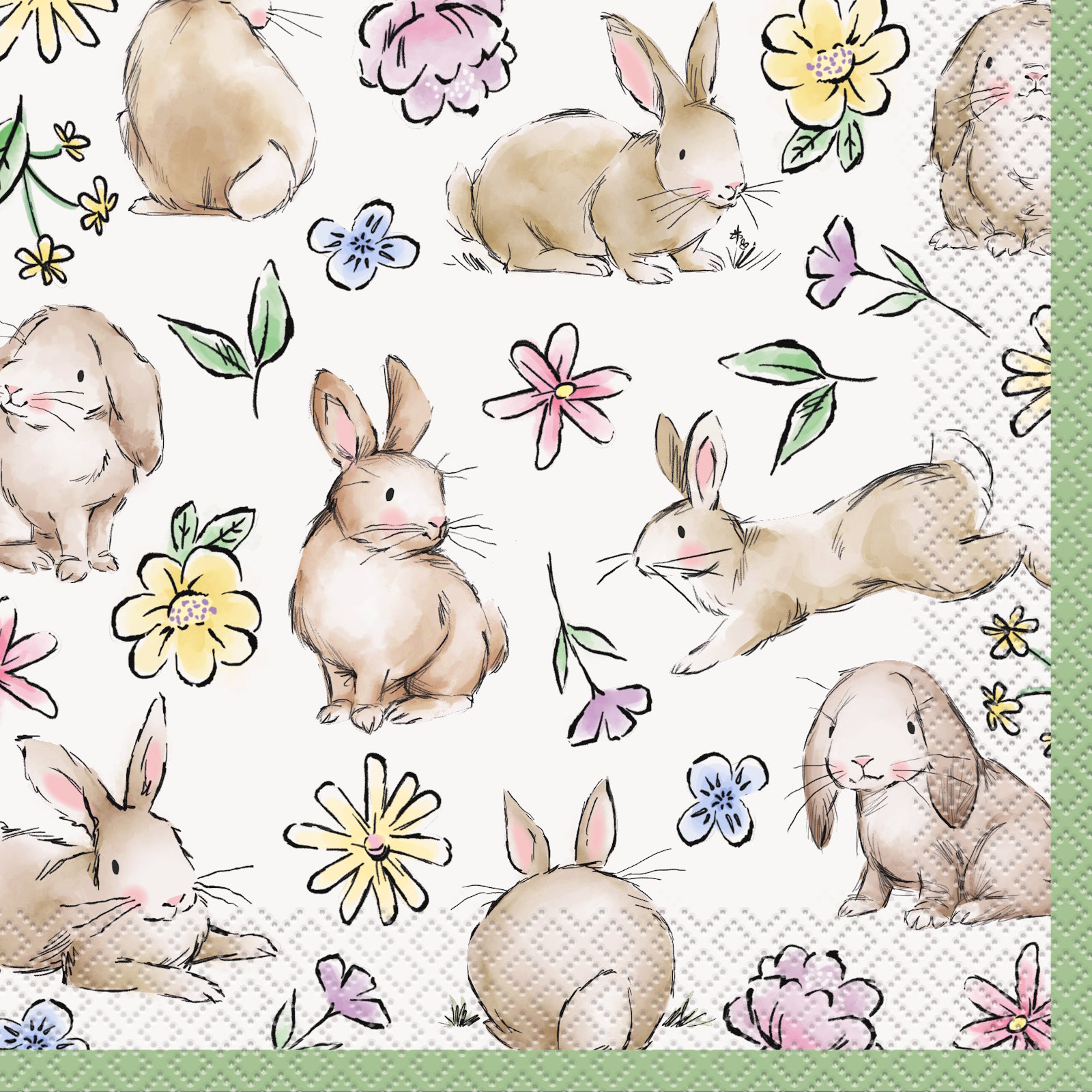 Easter Whimsy Napkins / Serviettes (Pack of 16) 