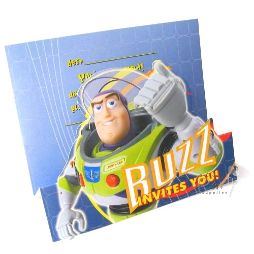 Buzz Lightyear Party Invitations (Pack of 8)