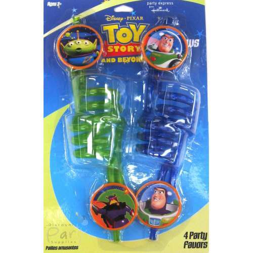 Buzz Lightyear Fun Twisty Straws (Pack of 4)
