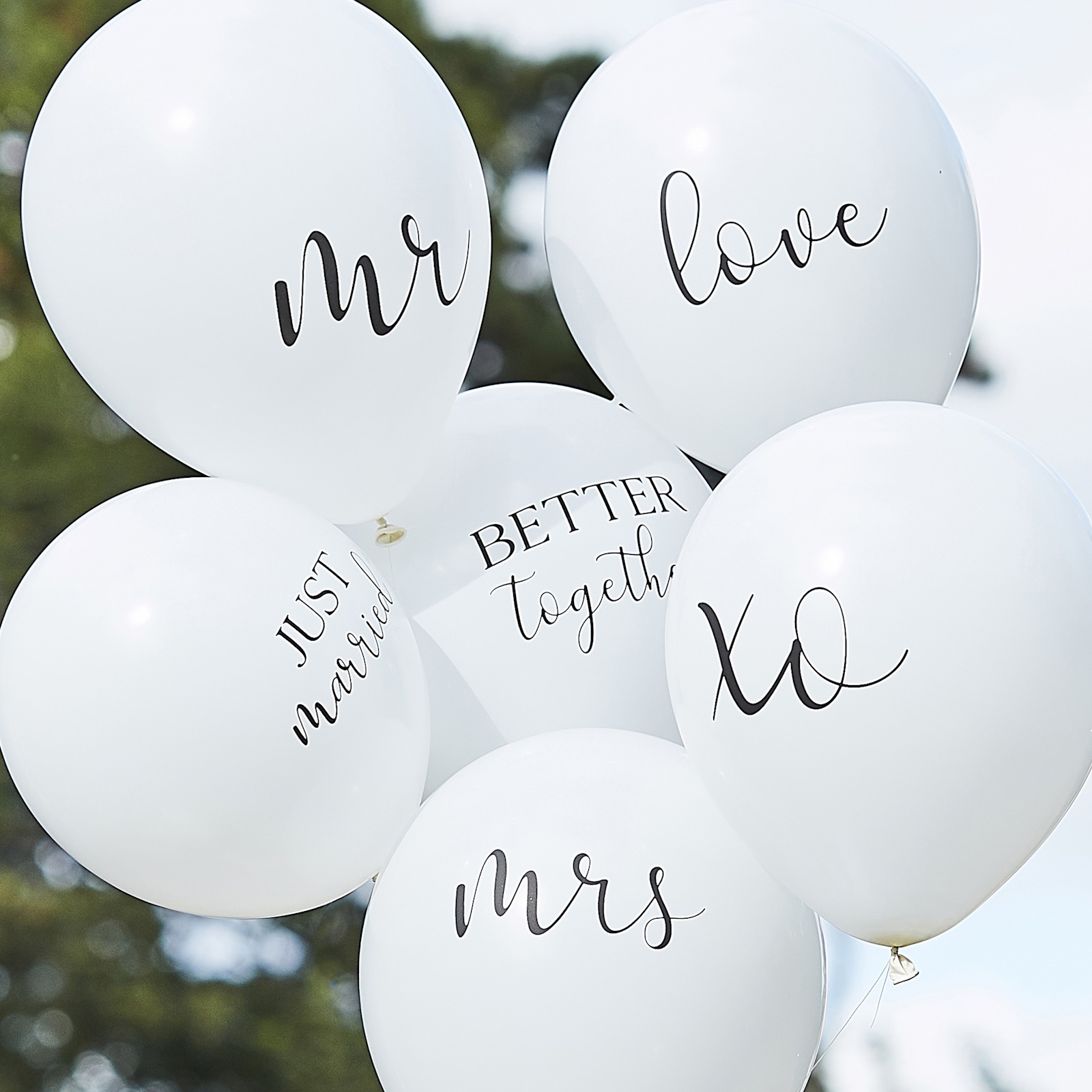 Ginger Ray Botanical Wedding Table Numbers - White Wooden 1-12 Numbers (15cm)